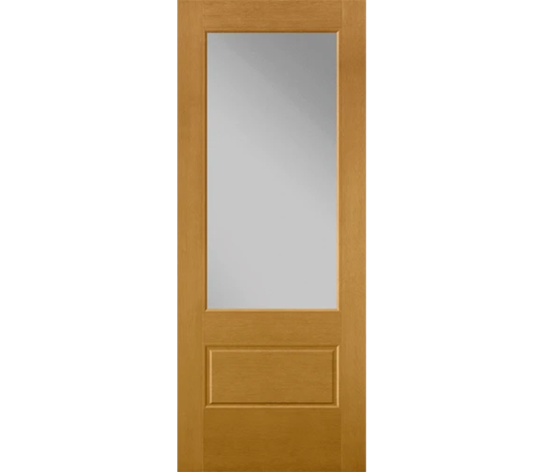 Kansas City 3 Quaters Light Fiberglass Entry Door