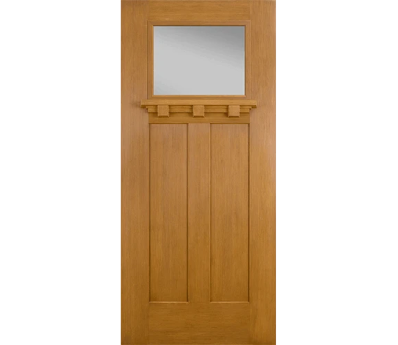 Kansas City Craftsman Light Fiberglass Entry Door