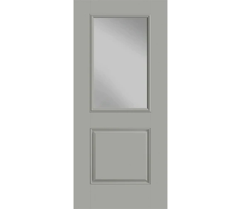 Kansas City Half Light 1 Panel Fiberglass Entry Door