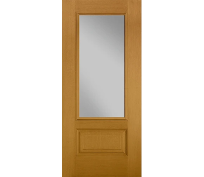 Kansas City Three Quaters light Fiberglass Entry Door