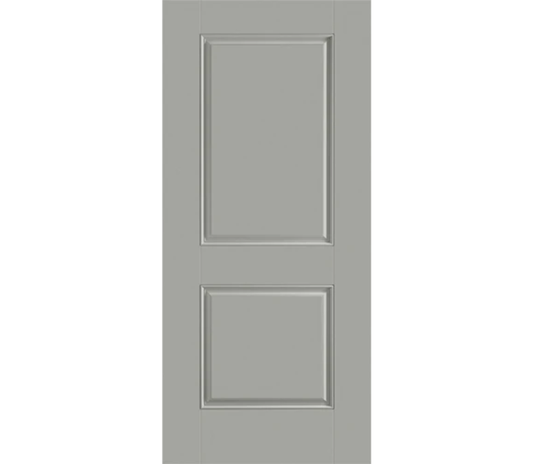 Kansas City Two Panel Square Fiberglass Entry Door